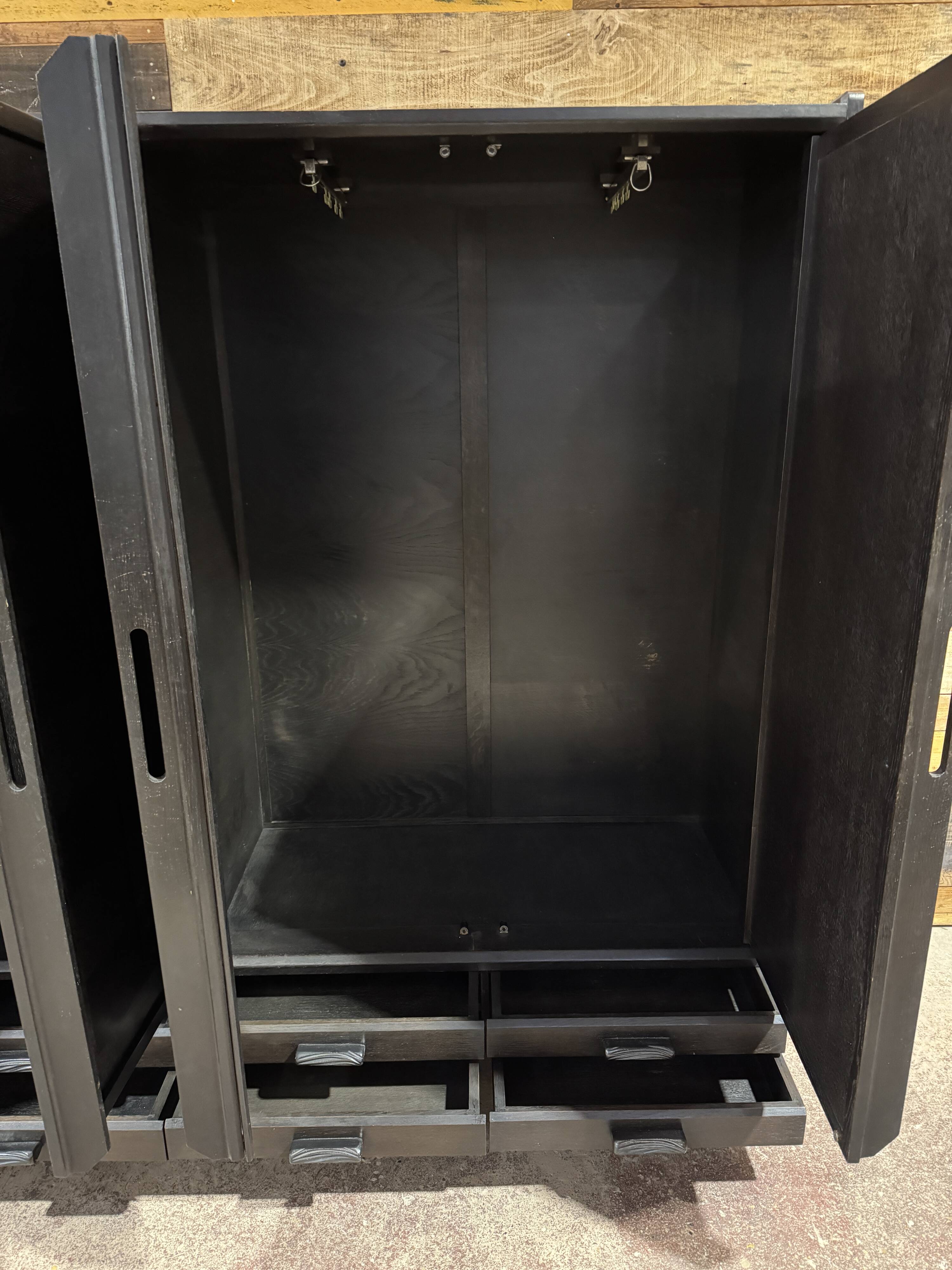 Oak wardrobe by Guillerme & Chambron