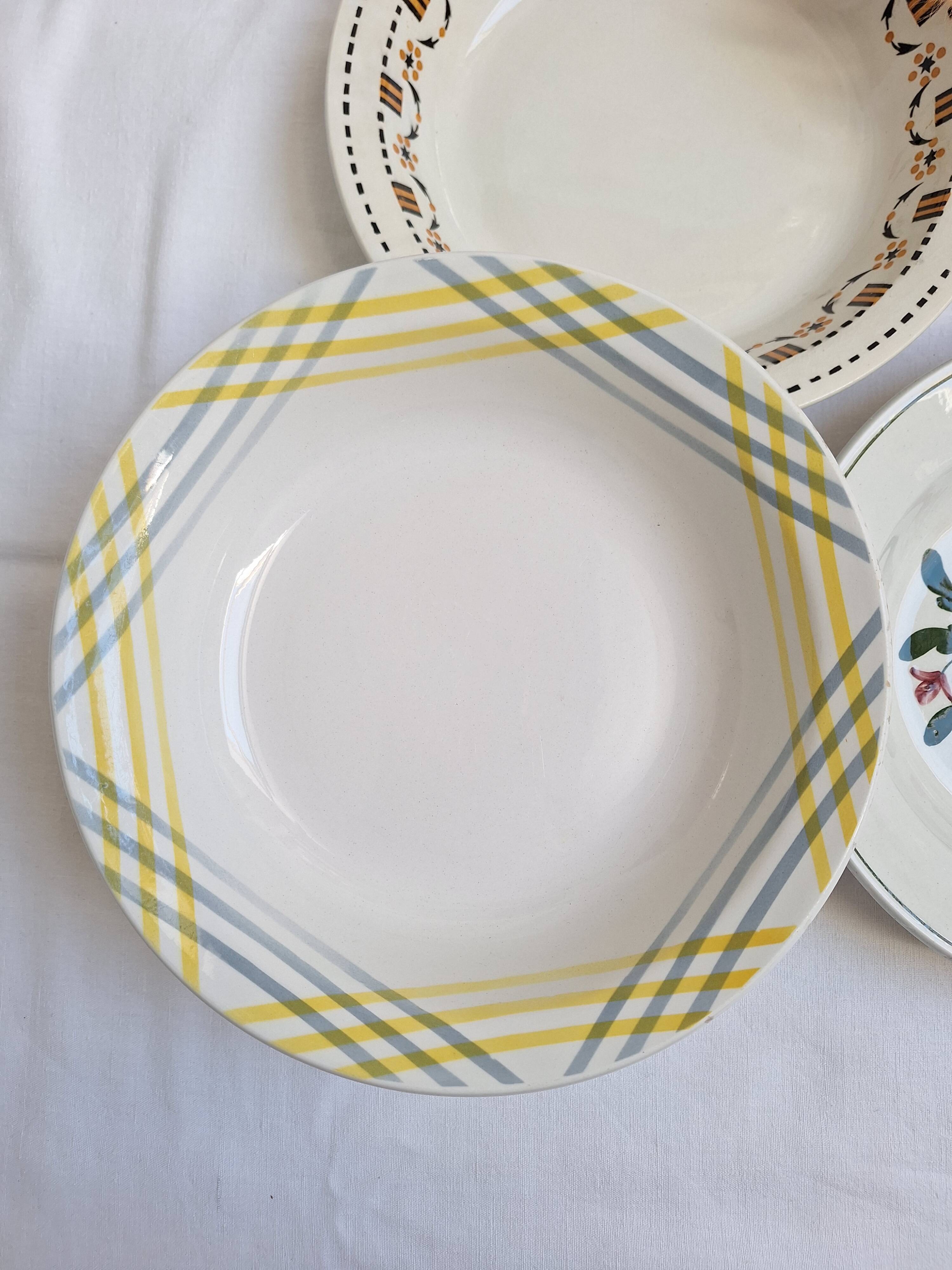 Shallow dish Gien, Moulin des Loups, K&G Luneville