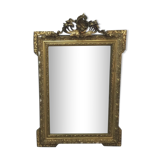 Miroir à fronton de style Louis XV - 113x70cm