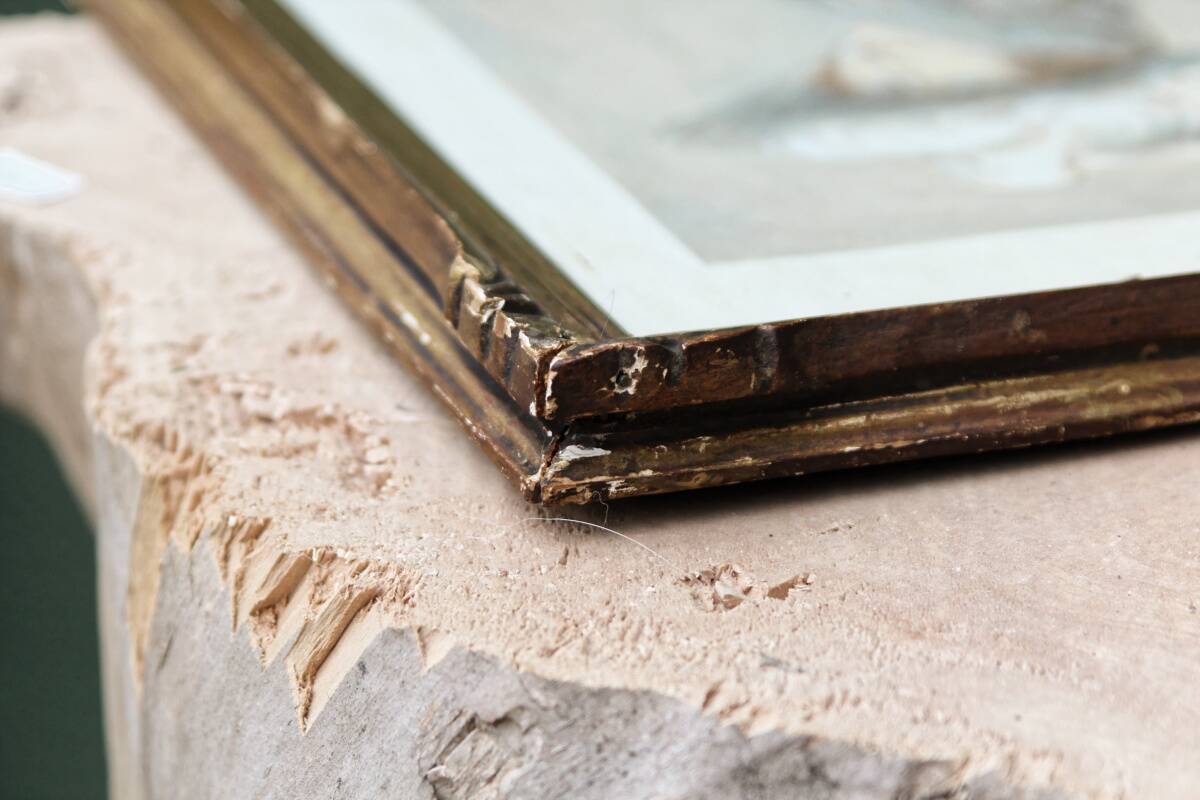 Dessin "Elégante" encadré, signé Mario de Goyon