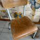 Old wooden and metal children's school chair