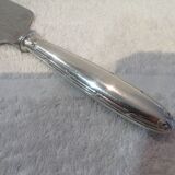 Christofle silver metal ice cream cutter shovel with oxidation ribbons