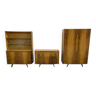 Armoires vintage de František Jirák pour Tatra Nábytok Pravenec