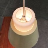 Glass and metal suspensions from the Mid-Century period, set of 2.