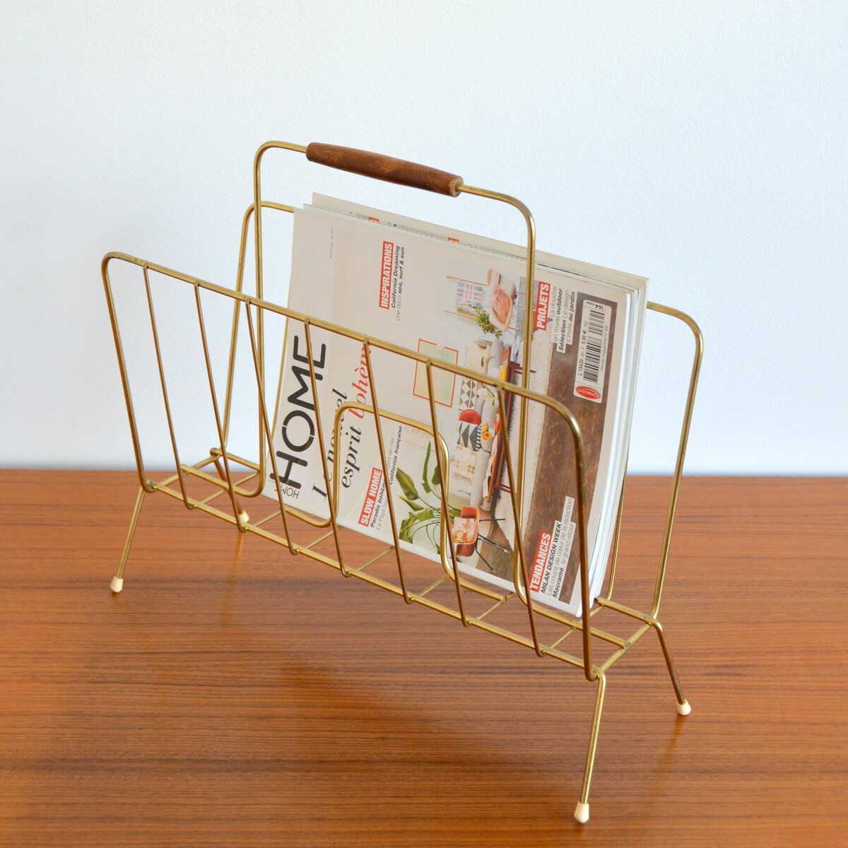 Scandinavian magazine holder 1950s