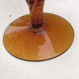 Vase dame jeanne forme verre cognac