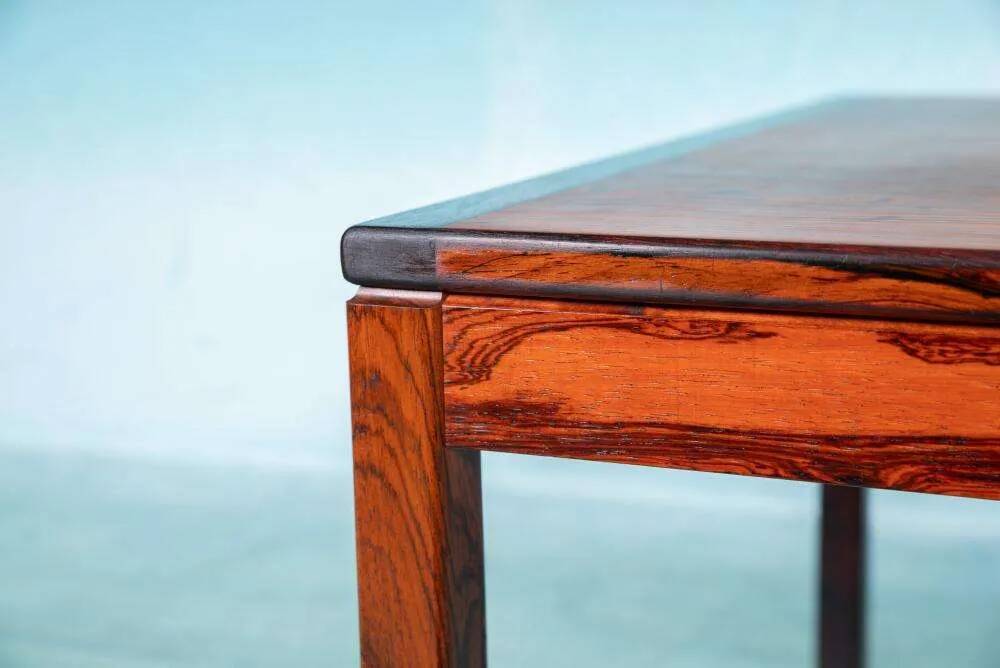 Renovated vintage Scandinavian coffee table, mid-century modern table.