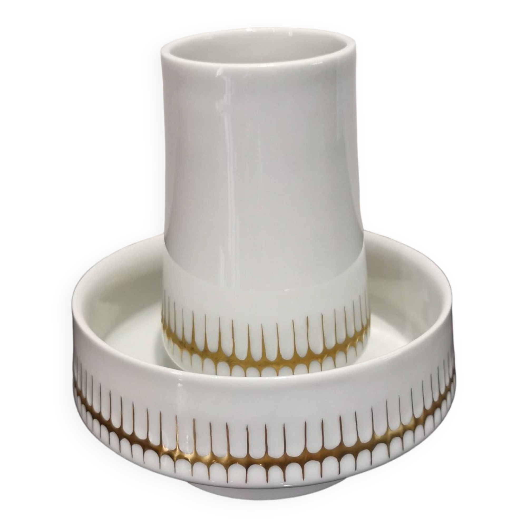 2 old ceramic pots made in Czechoslovakia around 1960s-1970s