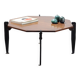 Italian Modernist Coffee Table in Teak and Lacquered Metal, 1950s