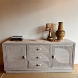 Buffet vintage en rotin Vivai del Sud