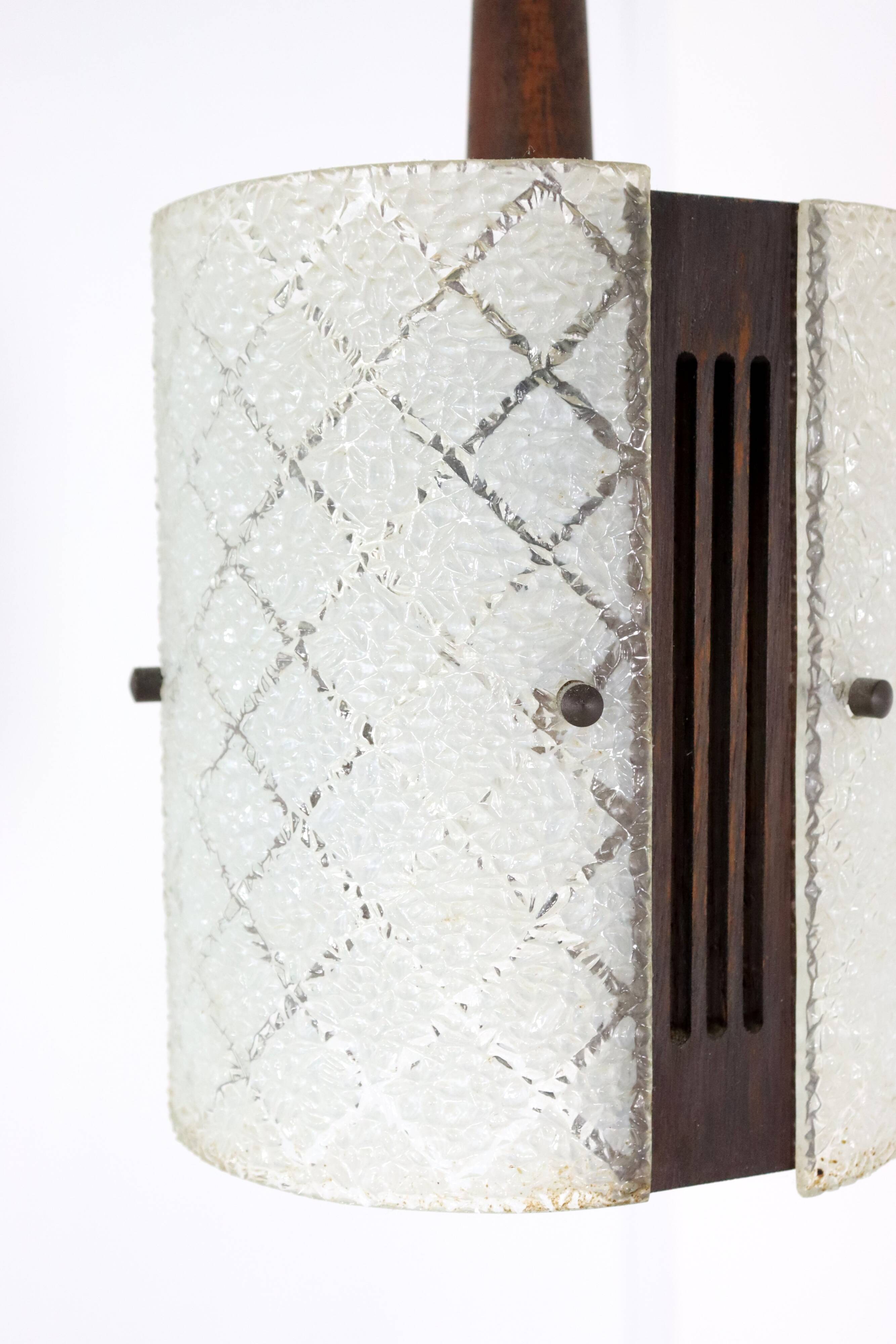 vintage  Glazen hanglamp 'Meerhoven'