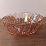 Vintage pink glass bowl