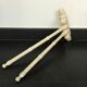 Porte-serviettes vintage en bois style bambou