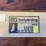 Vintage Bathroom Lamps in Ceramic by Ifö of Sweden with Opaline Shades from the 1960s