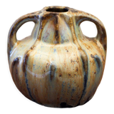 Art deco ceramic vase with coulure