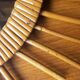 Vintage rattan sun mirror 36cm