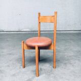 Mid-Century Modern Dining Chairs in the style of Charlotte Perriand, France, 1960s, Set of 4