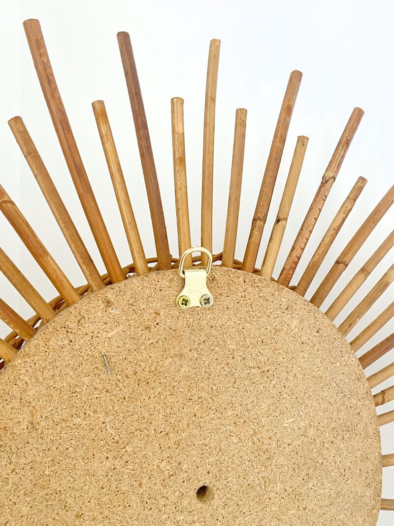 Rattan sun mirror