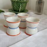 Porcelain diabolo egg cup, set of 4