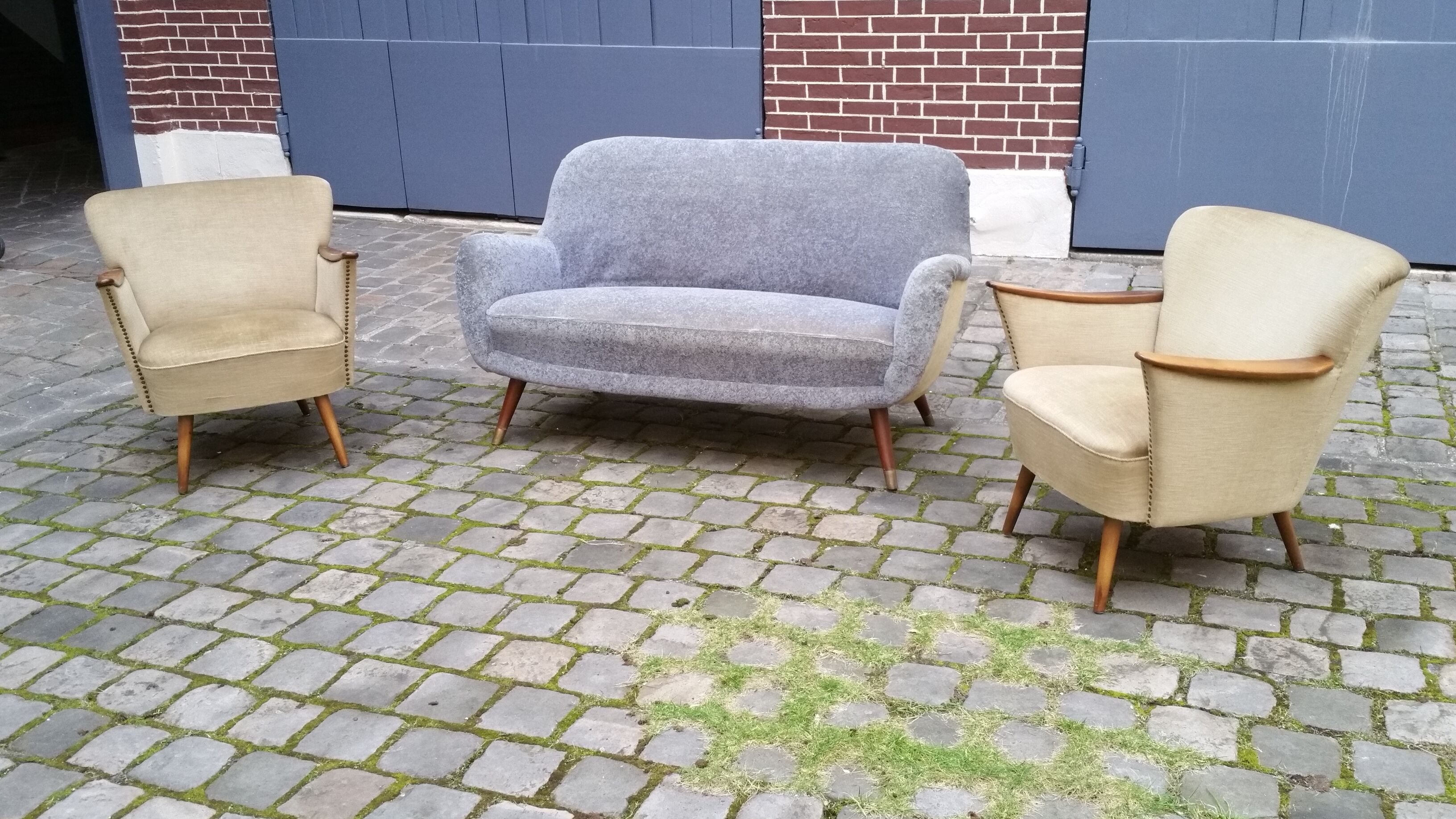 Pair of chairs 50s 60s