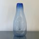 Beautiful Vintage Murano Modern Vase, Blue and Clear Glass, 1970's