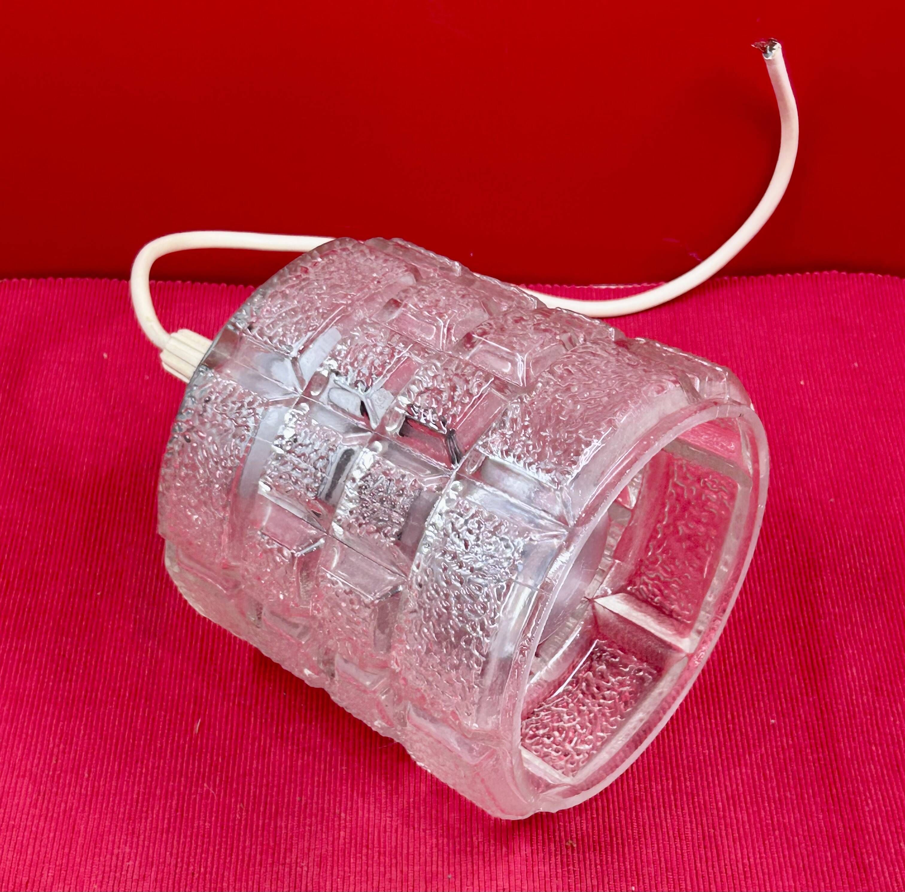 Suspension en verre à motifs géométriques, 1970