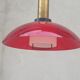 Mid-century chandelier in red acrylic glass from stilux milano