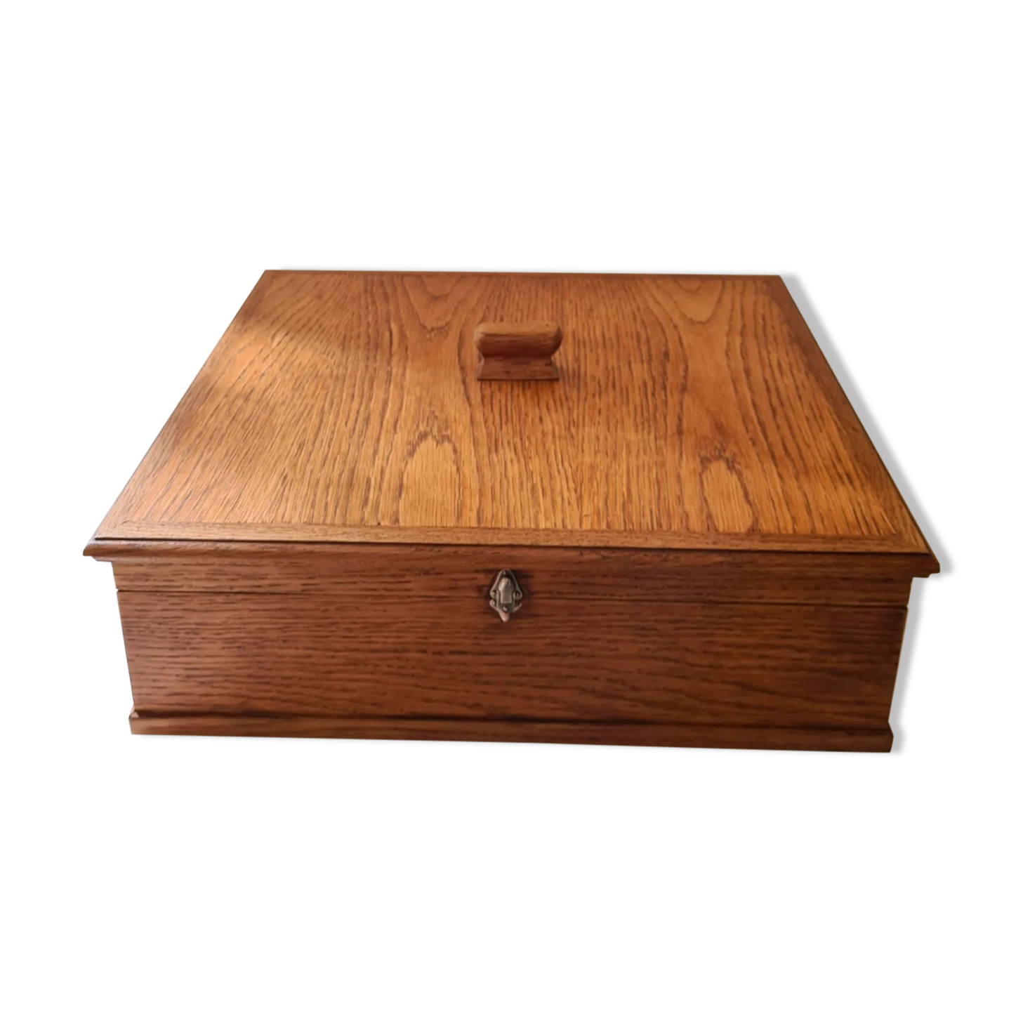 Old oak sewing box