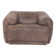 Buffalo leather De Sede style lounge chair, 1960's
