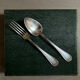 Silver-plated metal cutlery set, 24 pieces