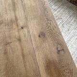 1950s oak butcher's farm table