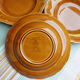 4 flat plates Lunéville Louis XV Honey