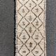 Moroccan berber carpet beni ouarain wool 90x195 cm