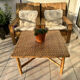 Square rattan coffee table - 67 cm