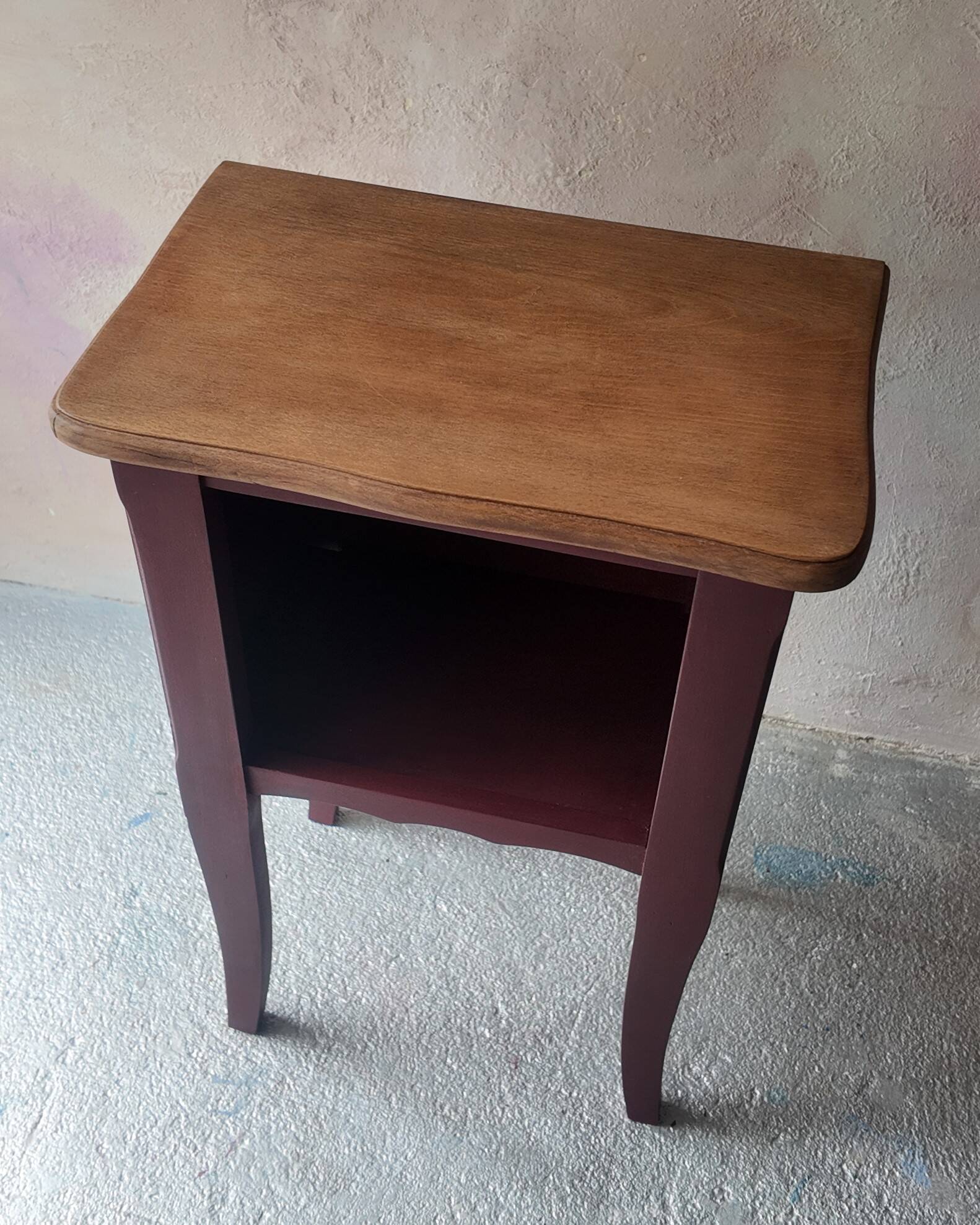 Renovated antique bedside table