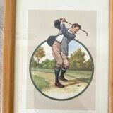 Frames 80s with golfers