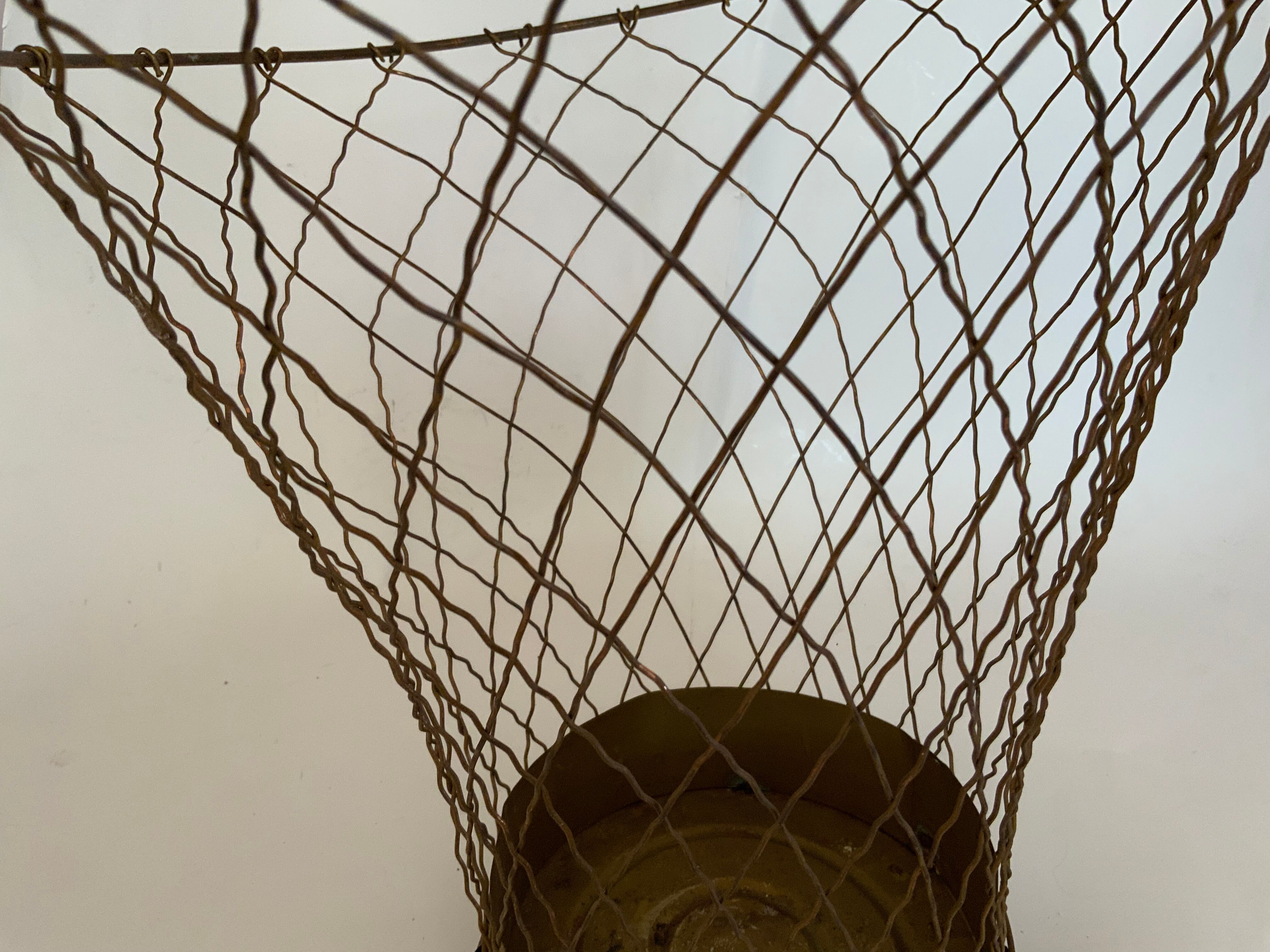 Brass paper basket