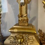 Crucifix under globe