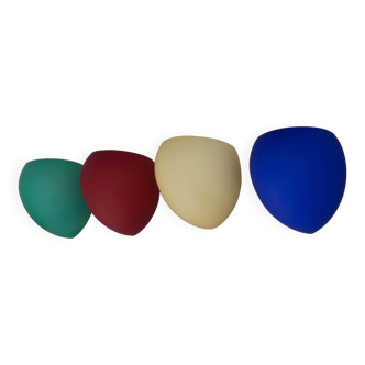 Set of Four Leucos Golf P 1 Wall Lights by Toso & Massari