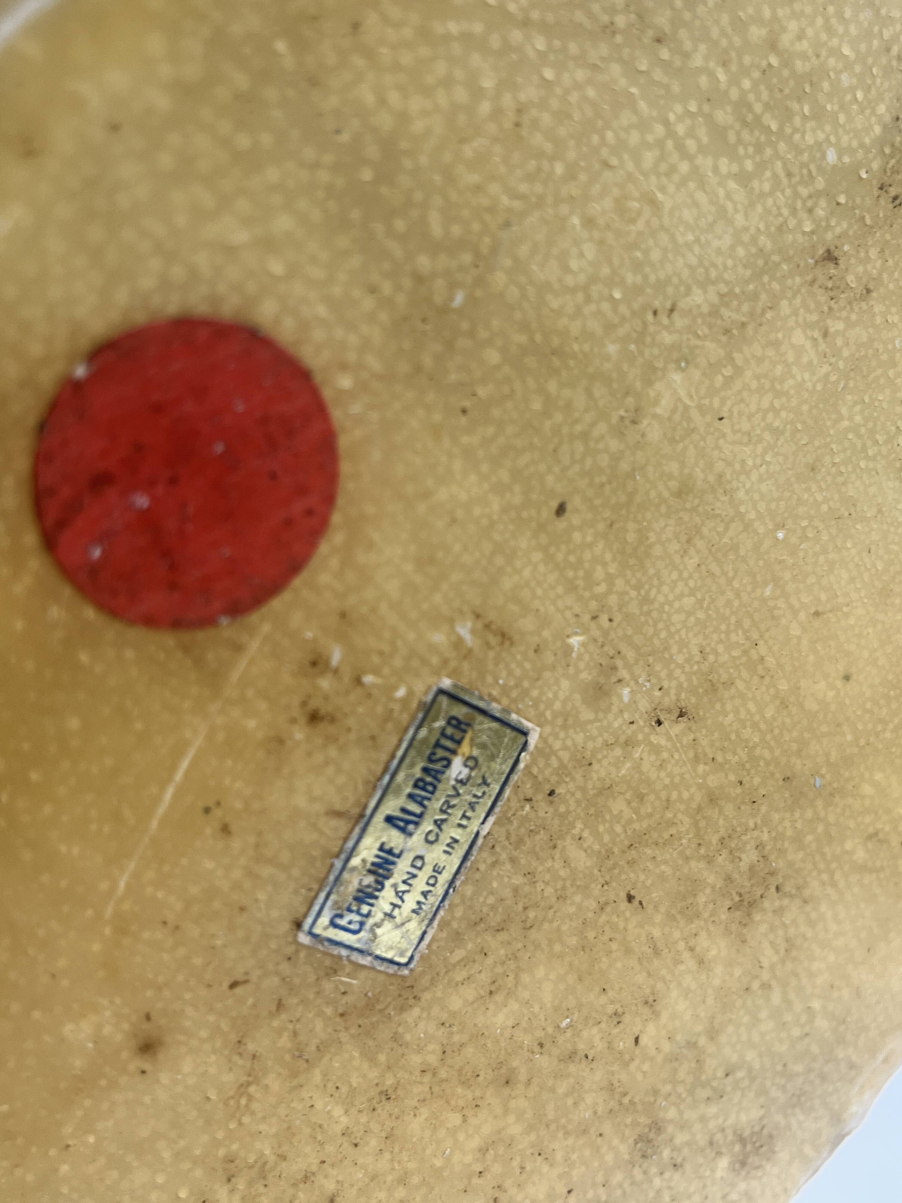 Marble ashtray / pocket tray, raw shape, vintage decor Italy 1950