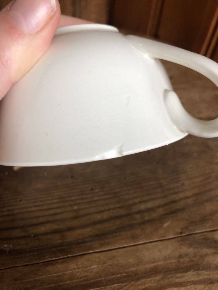 Vintage set of 5 Anemones flower cups and saucers