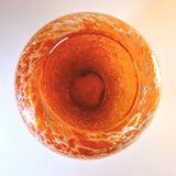 Blown glass vase – sea foam effect