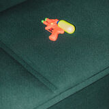 Minimalist danish green 3-seater sofa “Hood” by Common Seating