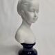 Bust in porcelain biscuit, Louise Brongniart child after Houdon, 20 cm