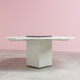 Van den Berghe Pauvers postmodern geometry dining table 1980