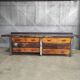 Industrial workbench 3 meters | Heavy duty steel & wood drawers