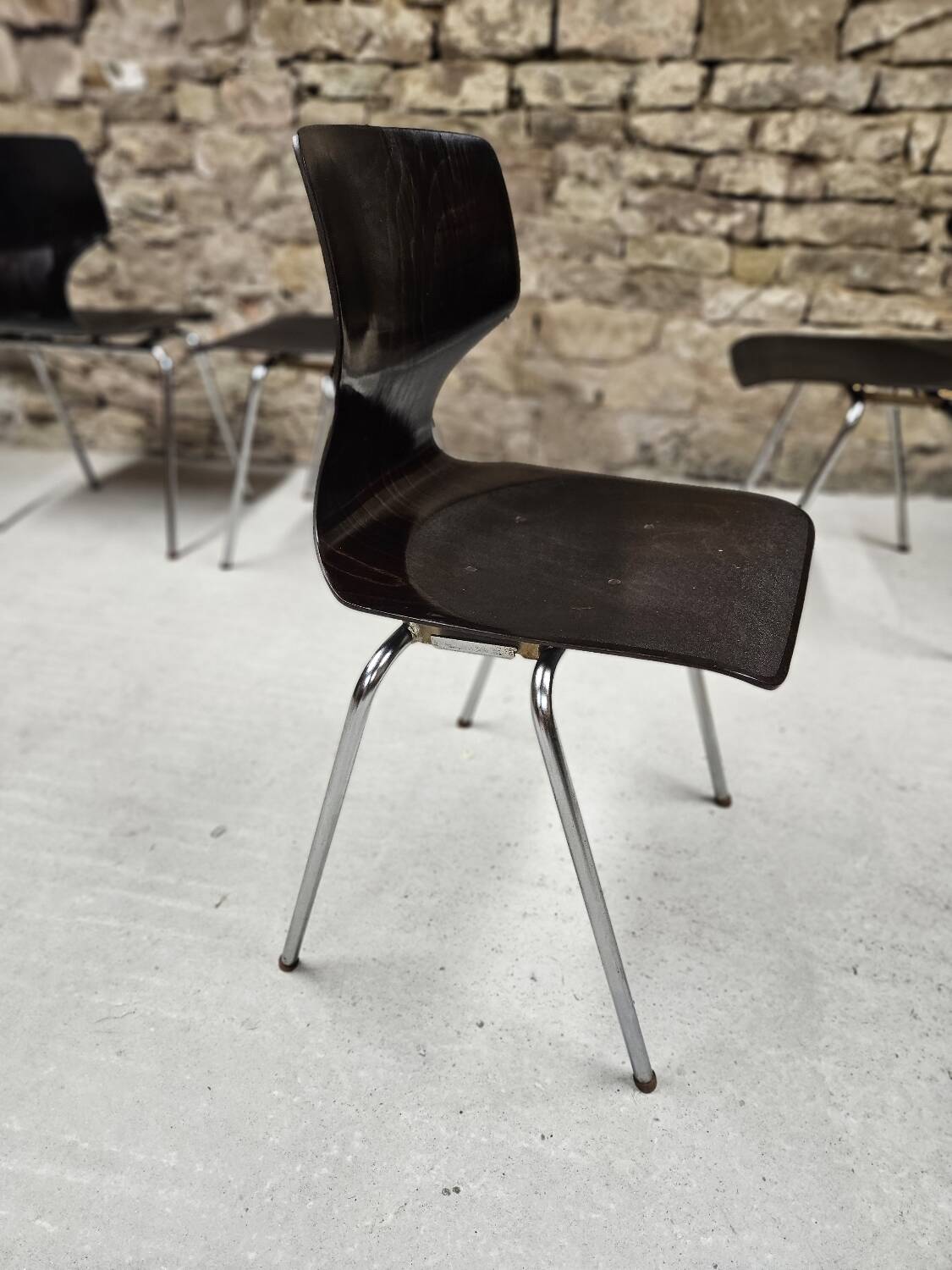 Lot 4 chaises
Flötotto pagwood 1960"