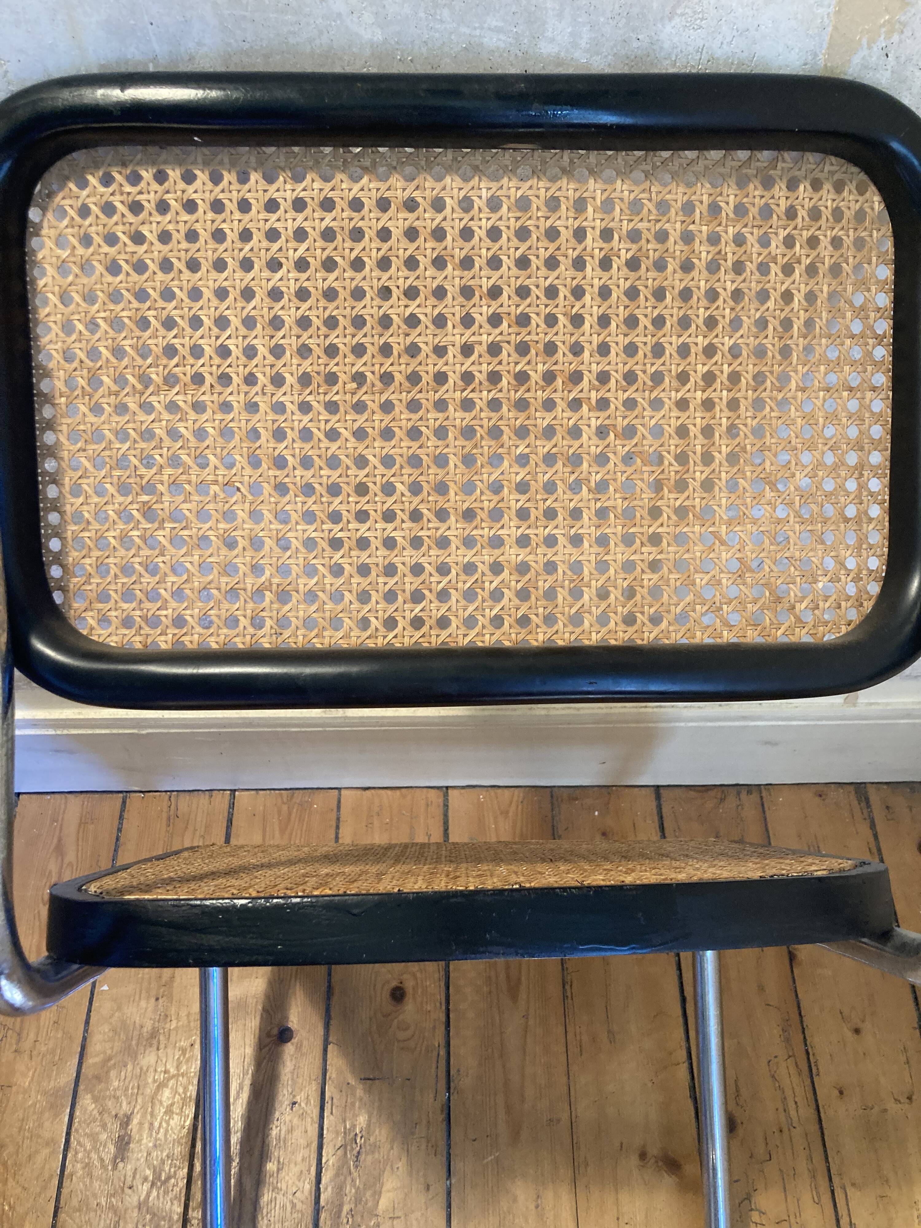 Black Marcel Breuer chair b32