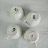 Set of 4 Digoin Sarreguemines coffee cups