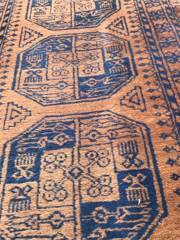 Vintage 20th century corridor Afghan carpet 88 X 329 CM